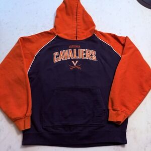 UVA University Of Virginia Cavaliers Youth Kids Small Hoodie Sweatshirt Navy